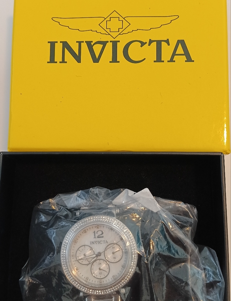 Invicta Silver Chronograph Watch